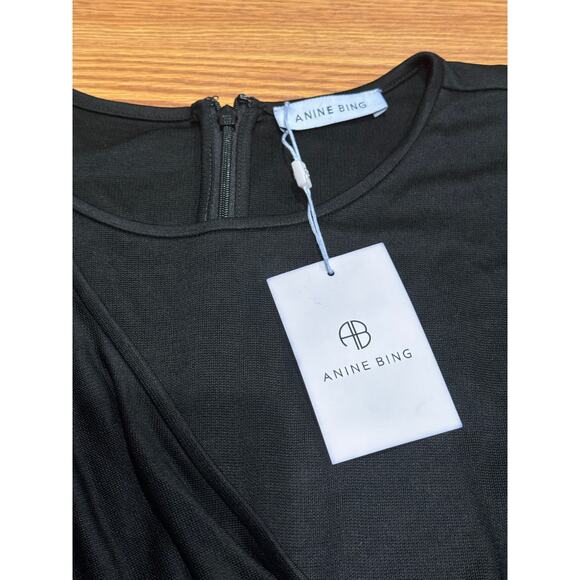 ANINE BING classic black cocktail Alaia Dress size Medium - Picture 8 of 15